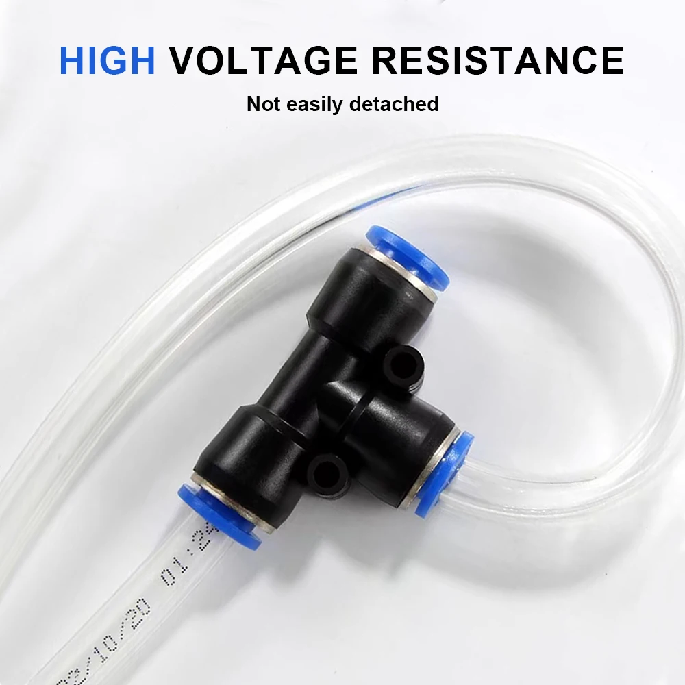 Pneumatic Fitting Pipe Connector Tube Air Quick Fittings Water Push In Hose Plastic 4mm 6mm 8mm 10mm 12mmPV PE PU PY Connectors