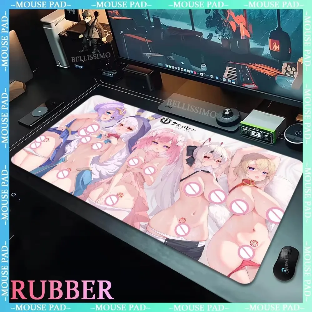 Anime girl mouse pad mousepad girl nude desk pad computer game player keyboard pad Japanese desk pad big ass lock edge mouse pad