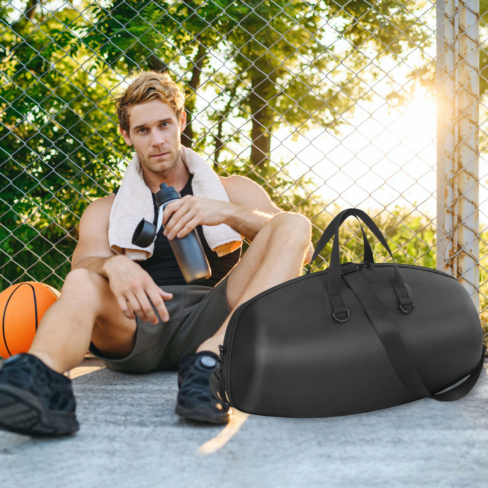 

Hard Travel Case Replacement for Boombox 4 Portable BT Speaker Travel Carrying Case with Shoulder Strap