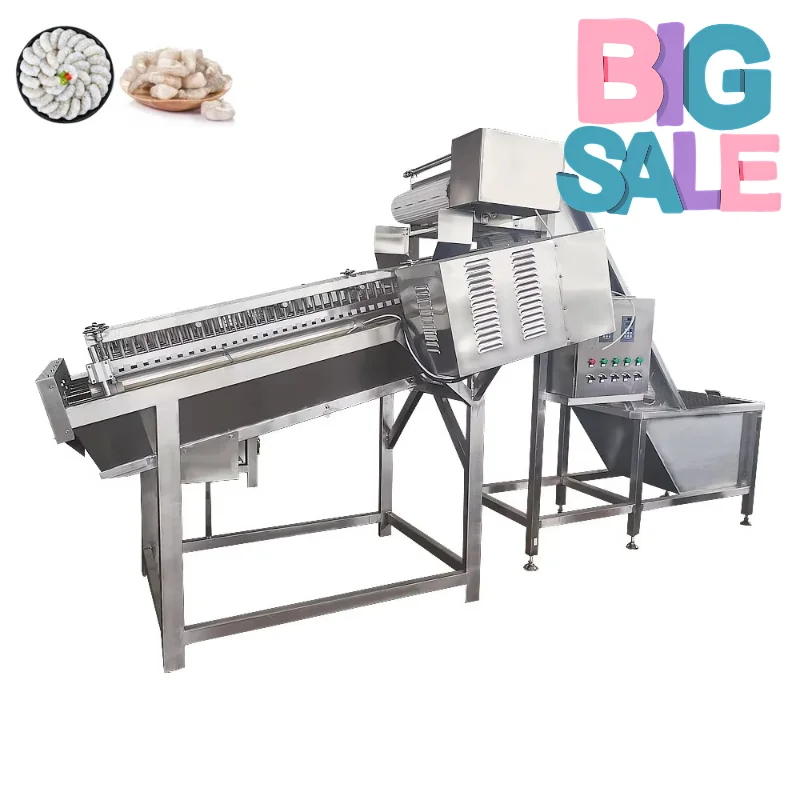 Shrimp Peeling Machine Automatic Stainless Steel Equipment for Seafood Factory Processing Line Customized