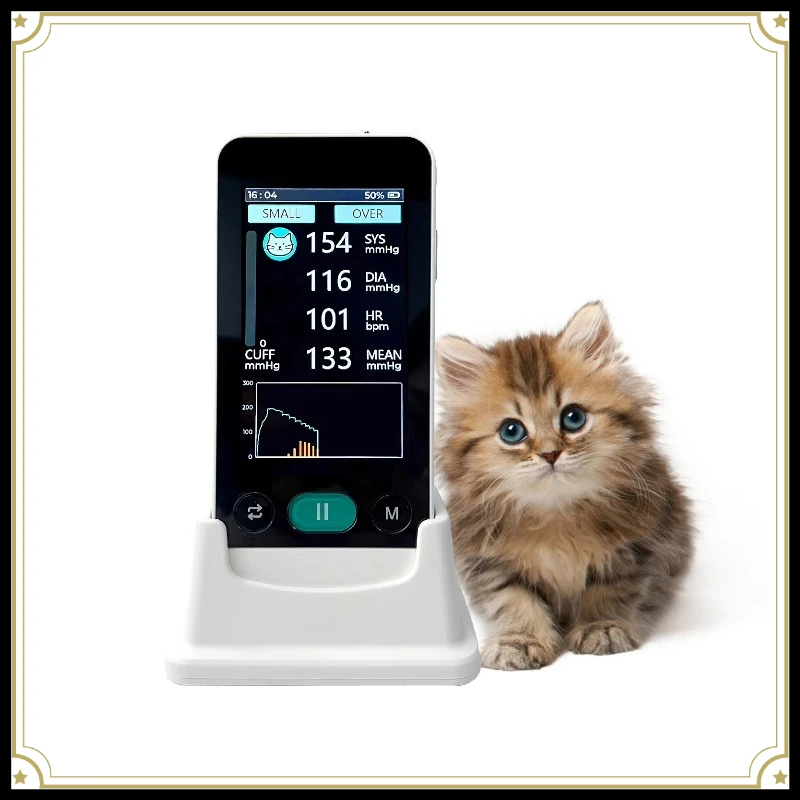 Veterinary Doppler Blood Pressure Monitor Canine Blood Test Diagnostic Instrument for Pet Clinic Dog Examination