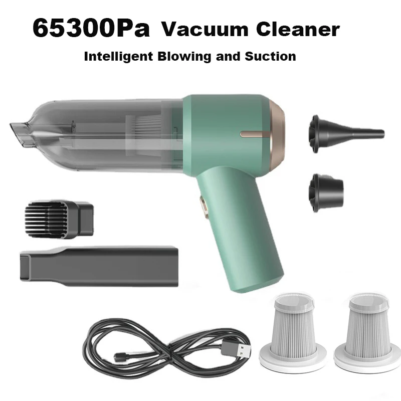 

63500Pa Wireless Vacuum Cleaner 3 In 1 Portable Air Duster Blower Handheld Cyclone Suction Car Vacuum Cleaner Home Applicance