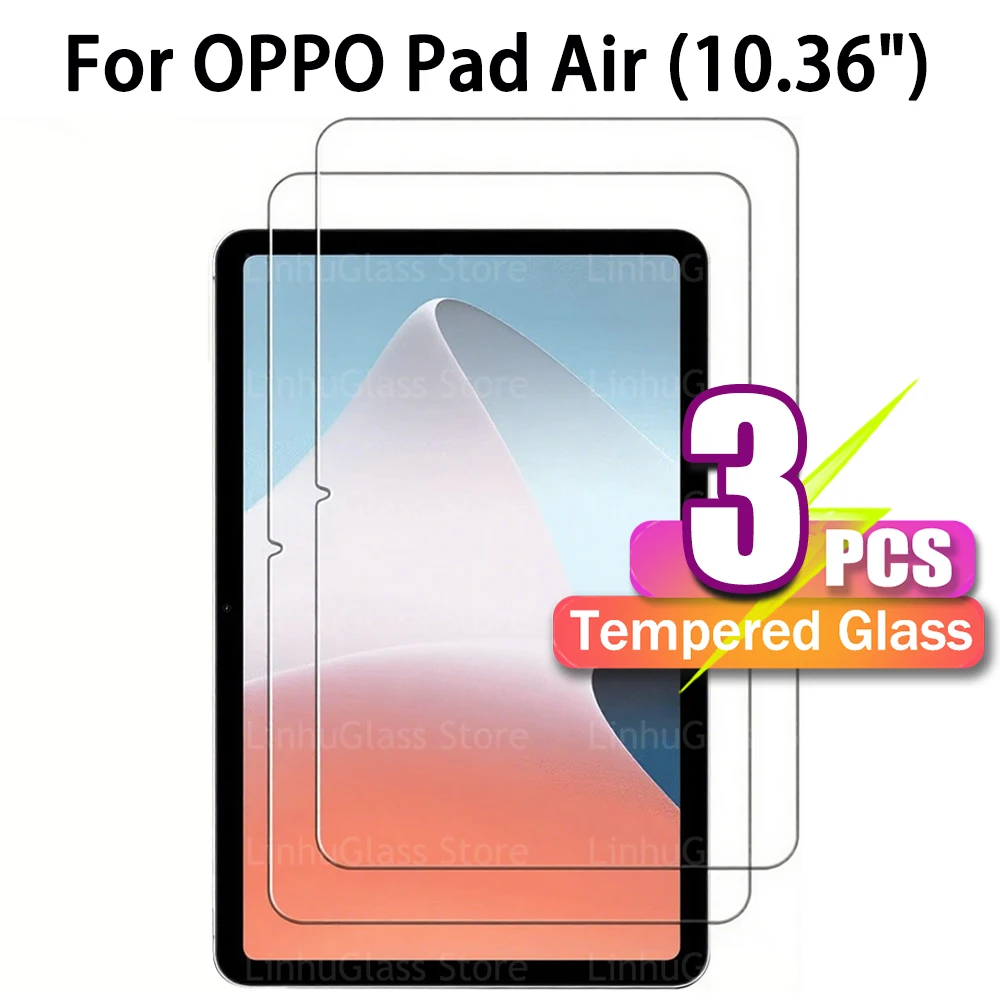 

Screen Protector for OPPO Pad Air (10.36") 2022 Tempered Glass Film 9H Scratch-Resistant Anti Fingerprints HD Clear No Bubbles