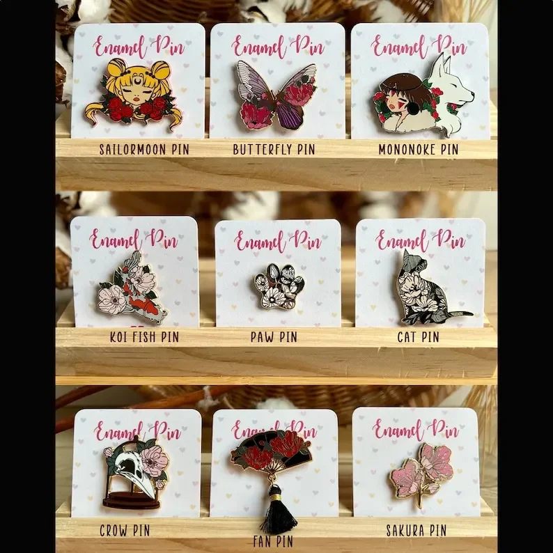 Beautiful Sakura Cherry Blossom Enamel Pin Floral Lapel Badge Flower Brooch for Jewelry Accessory Gifts for Friends Lovers image 5