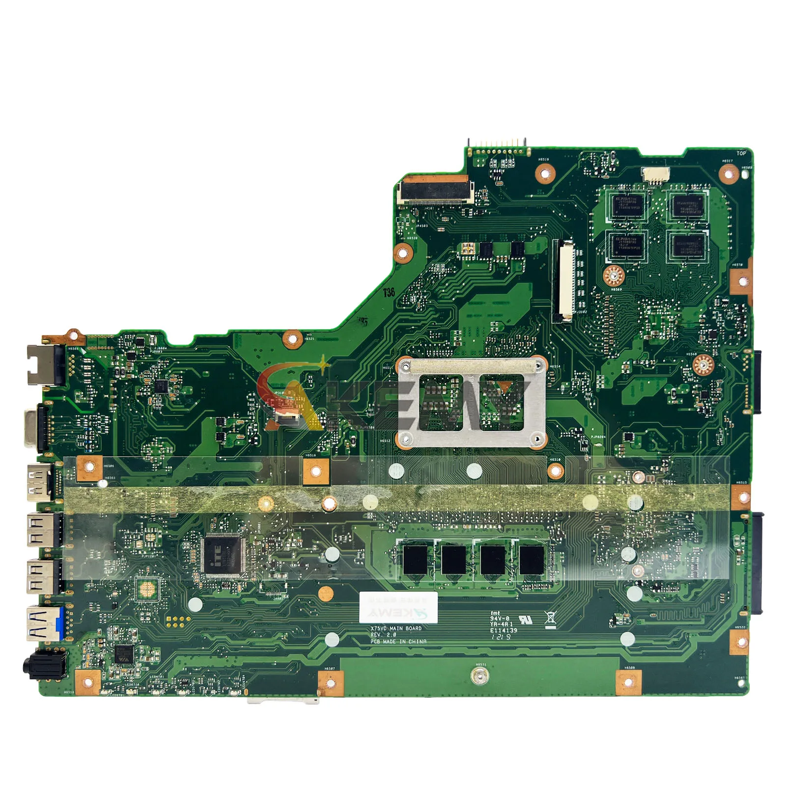 اللوحة الأم للكمبيوتر المحمول X75VD لـ ASUS VivoBook X75VD F751V X75VB X75V X75VC اللوحة الرئيسية للكمبيوتر المحمول متوفرة 100% اختبار موافق شحن سريع