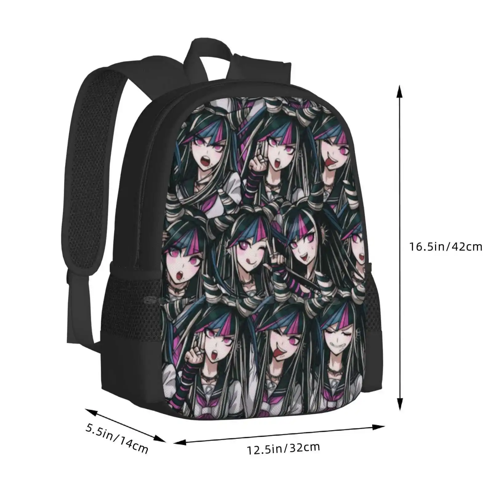 Ibuki Mioda Adolescente Mochila Estudante Universitário, Sacos De Design Padrão, Músico, Ultimate Design, Classe 77 B, Danganronpa