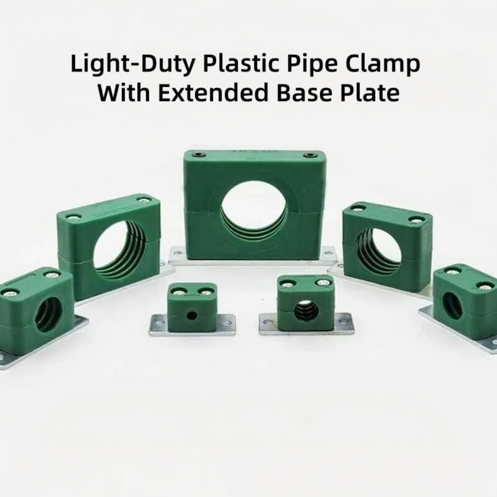 1Pc PP Material Bolted Tube Holder Fit Pipe OD 3.175‑102mm Hydraulic Water Pipeline Fastener Shock‑Absorbing Tube Clip
