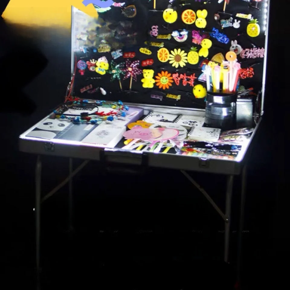 多機能ナイトマーケットジュエリーディスプレイスタンドイヤリング耳飾りストールボックス積み重ね可能なジュエリーケースファッションアクセサリー