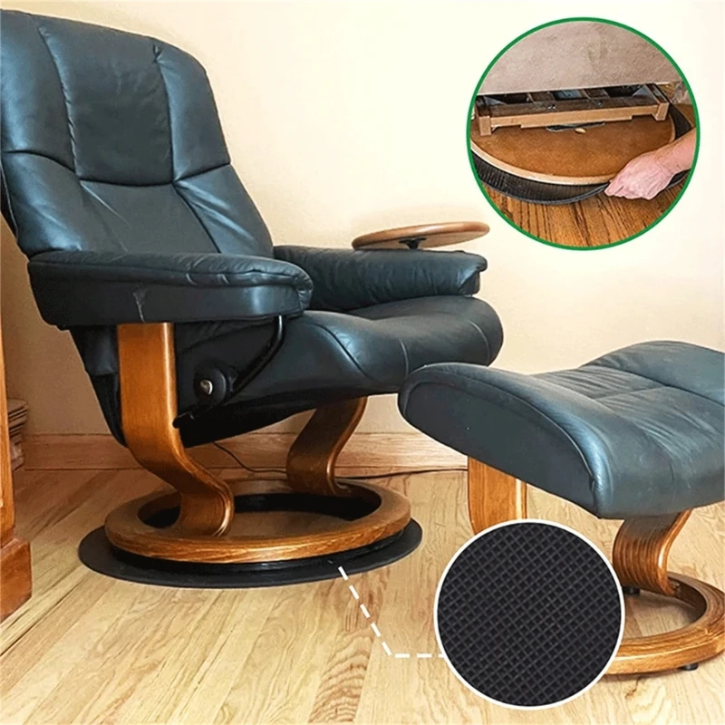 Round Recliner Pad Anti Slip Furniture Pad Recliner Cushion Chair Pads Furniture Sliders Floor Protectors Easy to Use