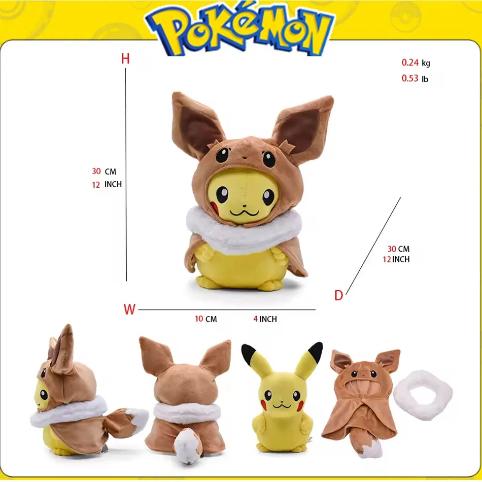 jouets-en-peluche-originaux-pokemon-10-pieces-gengar-pikachu-kawaii-charizard-poupee-en-peluche-authentique-jouets-de-dessin-anime-mignons-et-doux-piplup-cadeau-pour-enfants