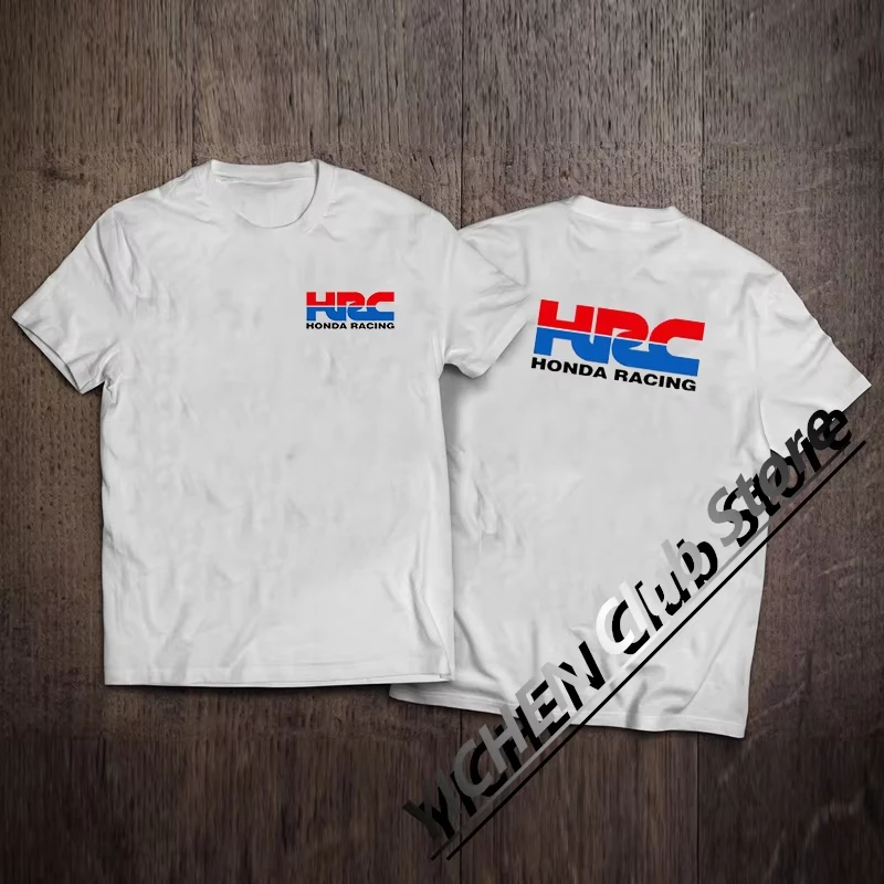 

2025 New HRC Hondas RACING Racing Peripheral Competition Suit Cycling Suit Customized Casual Short Sleeve T-Shirt Summer Top Men