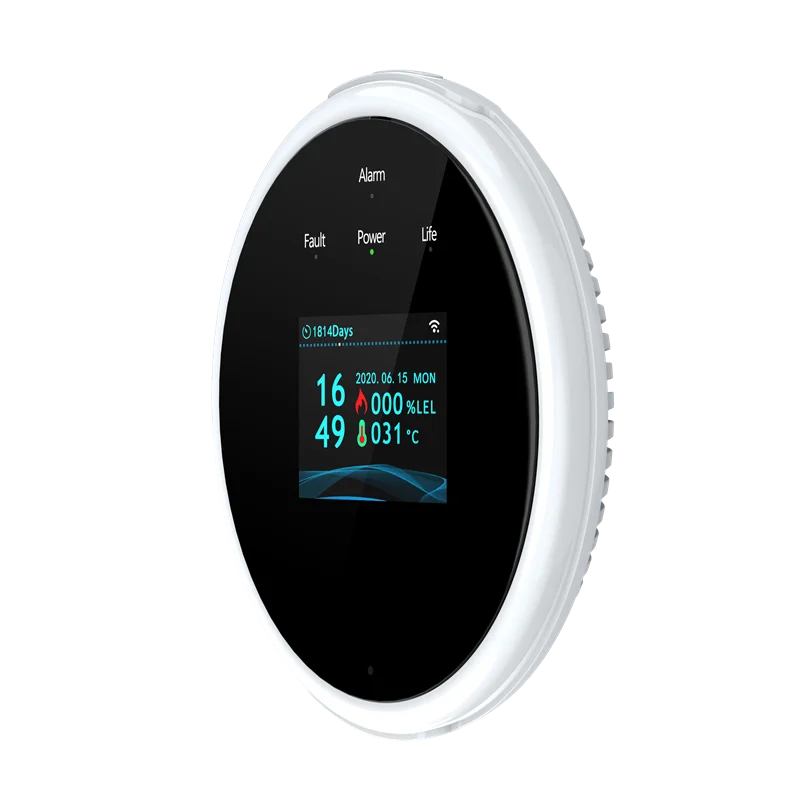 Glomarket Smart Gas Leak Detector Tuya Wifi LCD Display APP Remote Control Heat Alarm Reminder For Smart Home