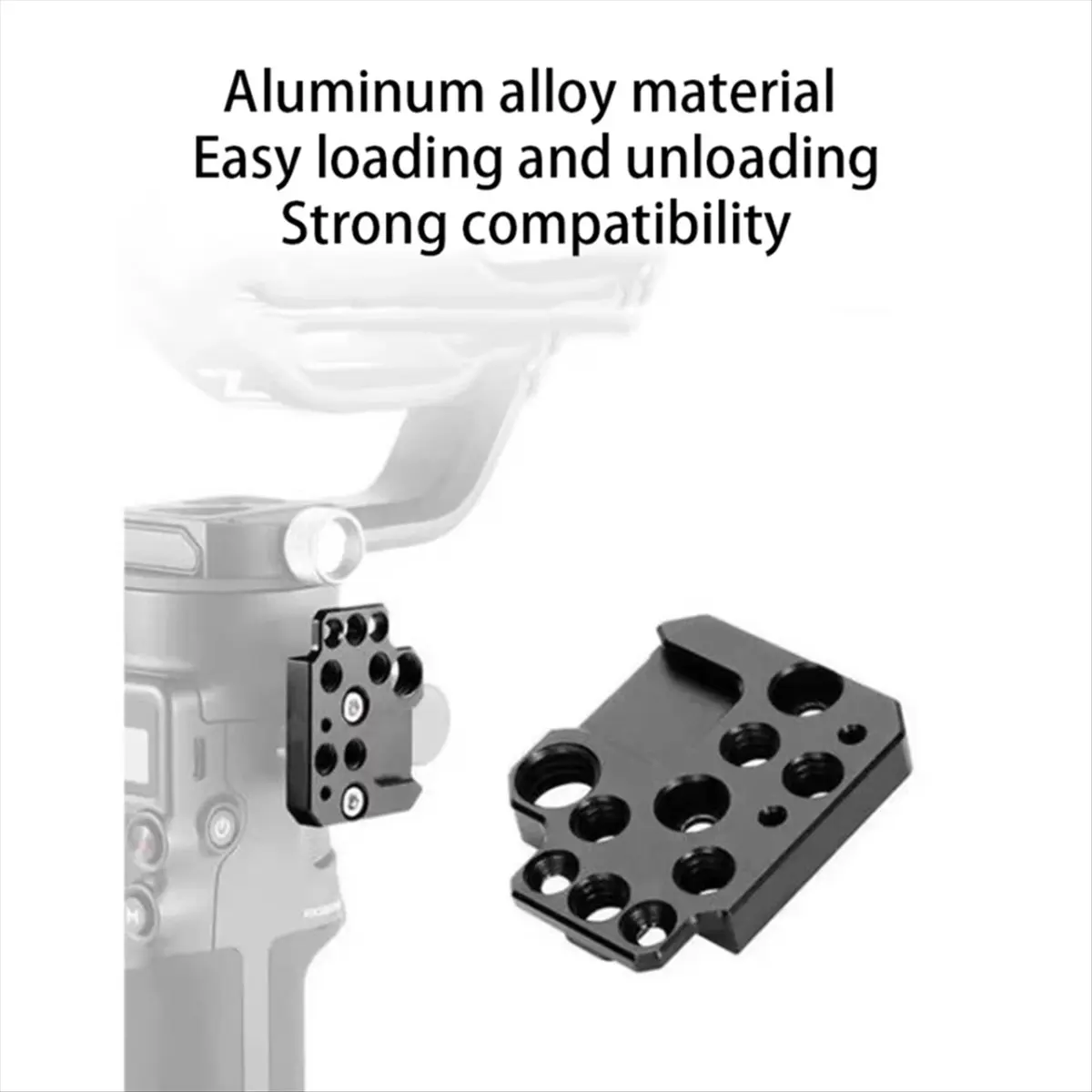 A1039R HOT~2 Pcs Stabilizer Extension Plate for RS3/RS2/RSC2/SC/S Gimbal Stabilizer Extension 1/4 3/8inch Hole Cold Shoe