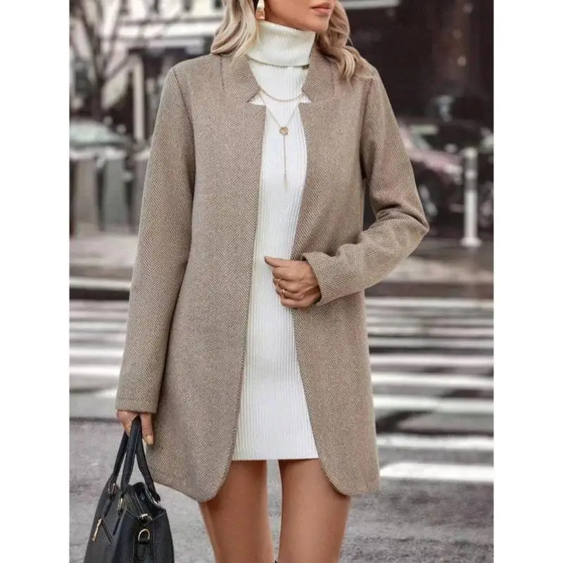 

Men's Knitted Long Sve Sweater Pure Color Zigzag Pattern Ciwalk Collar Coolmax Fiber Deformable Nine Points Sve