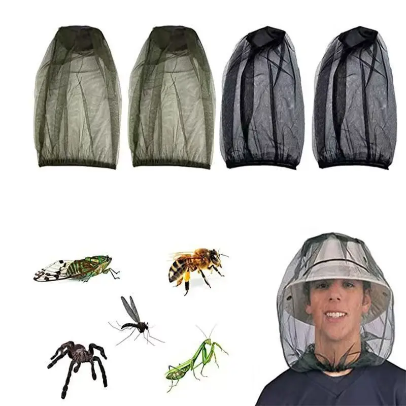 Anti Mosquito Fishing Cap Mosquito Head Net Insect Shield Face Mask Cover Bug Net Outdoors Camping Cap Hats With storage bag image 4