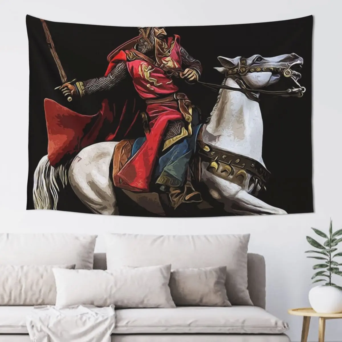 

Medieval Knight Tapestry Home Decoration Accessories Aesthetic Room Decor Korean Tapestry