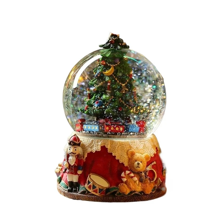 

Crystal Ball Festival can send snowflake gifts, children's Christmas tree music box music box