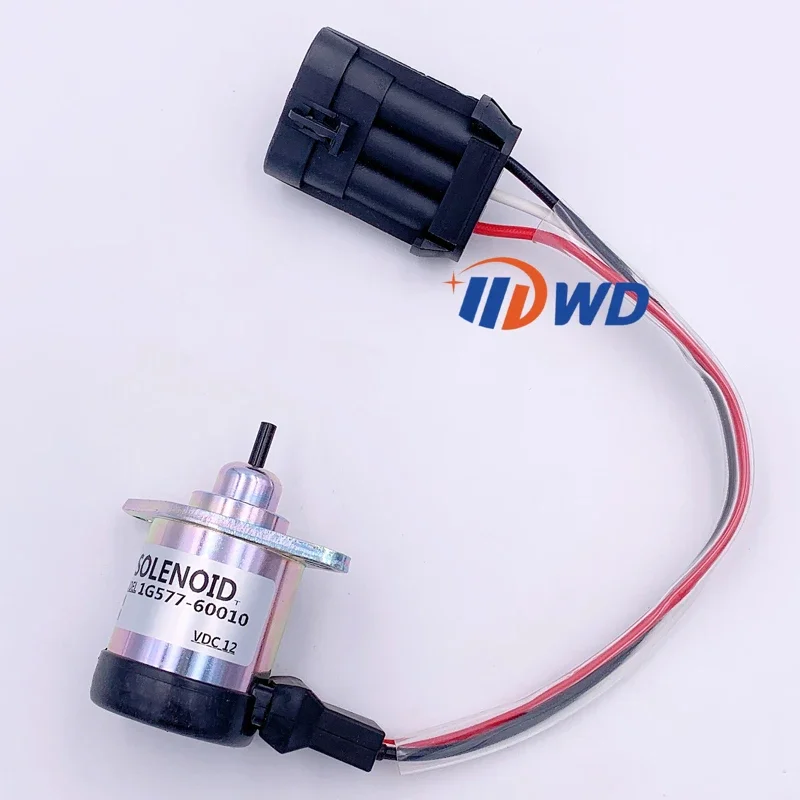 6689034 Shutdown solenoid 1G577-60011 12V for Bobcat S220 S250 S300 S330 S750 S770 S850 A300 A770 T2250 T250 T300 T320 T750