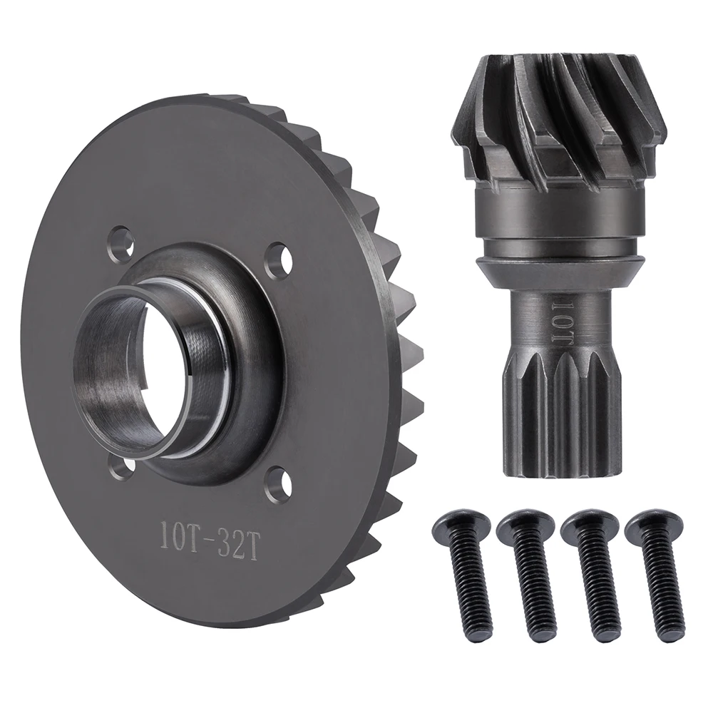 TRINOOD Stahl Vorne Hinten Diff Getriebe Antrieb Kegelräder 10T-32T für 1/5 T-RAXXAS X-MAXX Upgrade Teile 3