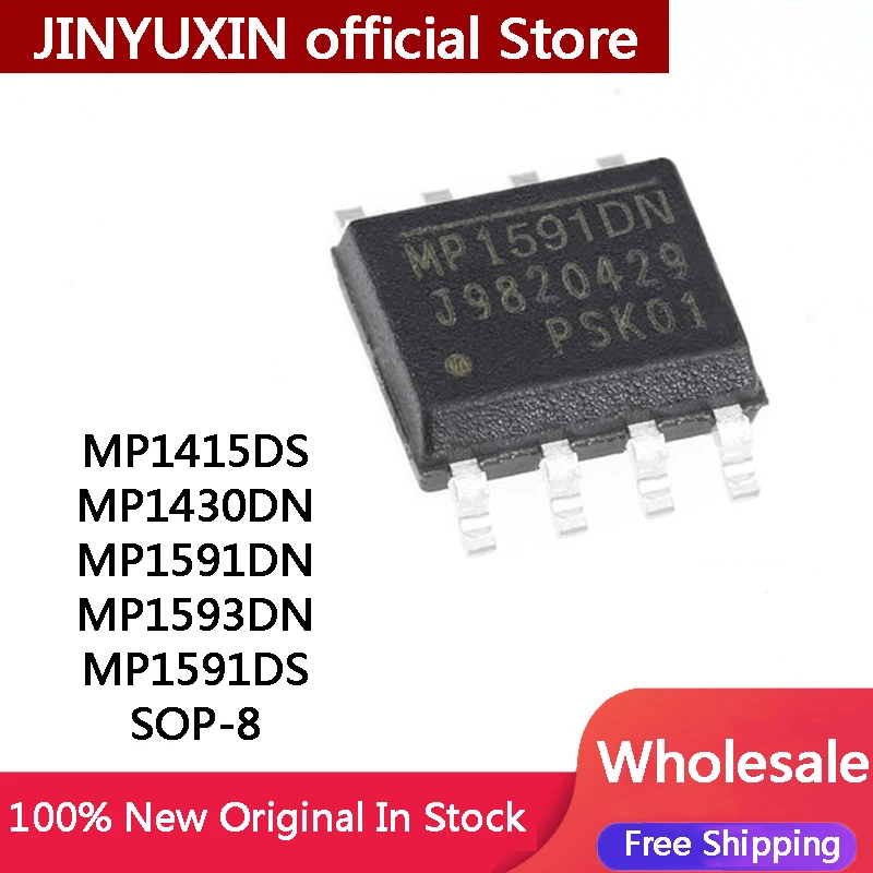 10Pcs MP1415DS MP1430DN MP1591DN MP1593DN MP1591DS SOP-8 2A 32V Converter Chip Vehicle Mounted Antihypertensive Power Module