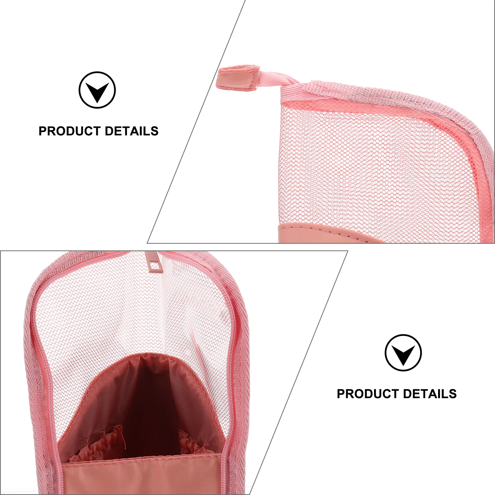 

Compact Makeup Brush Organizer Bag Stand Pouch Travel Toiletry Holder Zipper Portable Lightweight Spill-Proof Anti-Wear