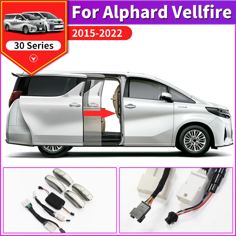 For Toyota Alphard Vellfire 30 Series 2015-2023 2022 Car door Automatic Close Device Interior upgraded Accessories Modification