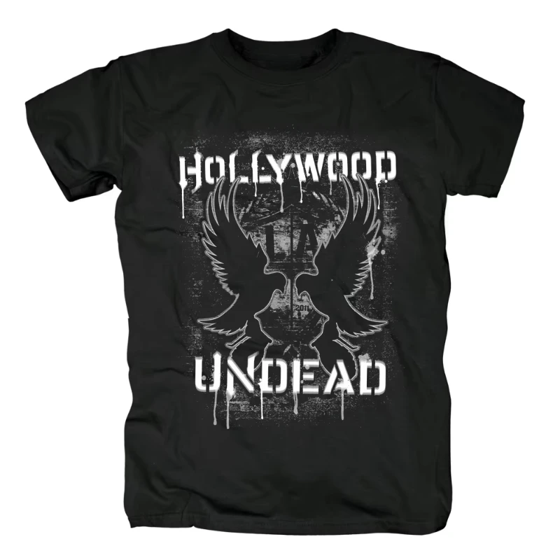 Summer Hollywood Undead Summer Mask Metal Rap Rock European and American Men's and Women's Loose Hip Hop Short Sleeve T-Shirt