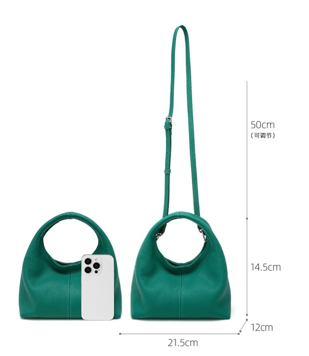 Women Crossbody Bag / First Layer Cowhide Shoulder Bag / High-end Commuting Small Shoulder Bag
