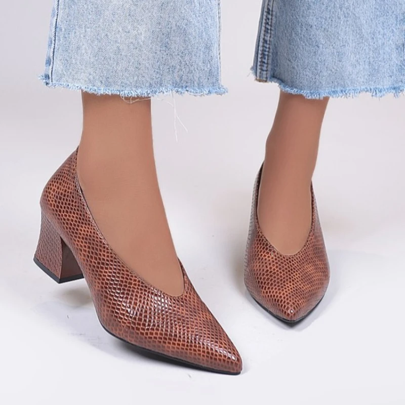Shoes for Women High Heels  Block Heel Stylish Fashion Quick Delivery with Discount Chic and Elegant Woman Pumps