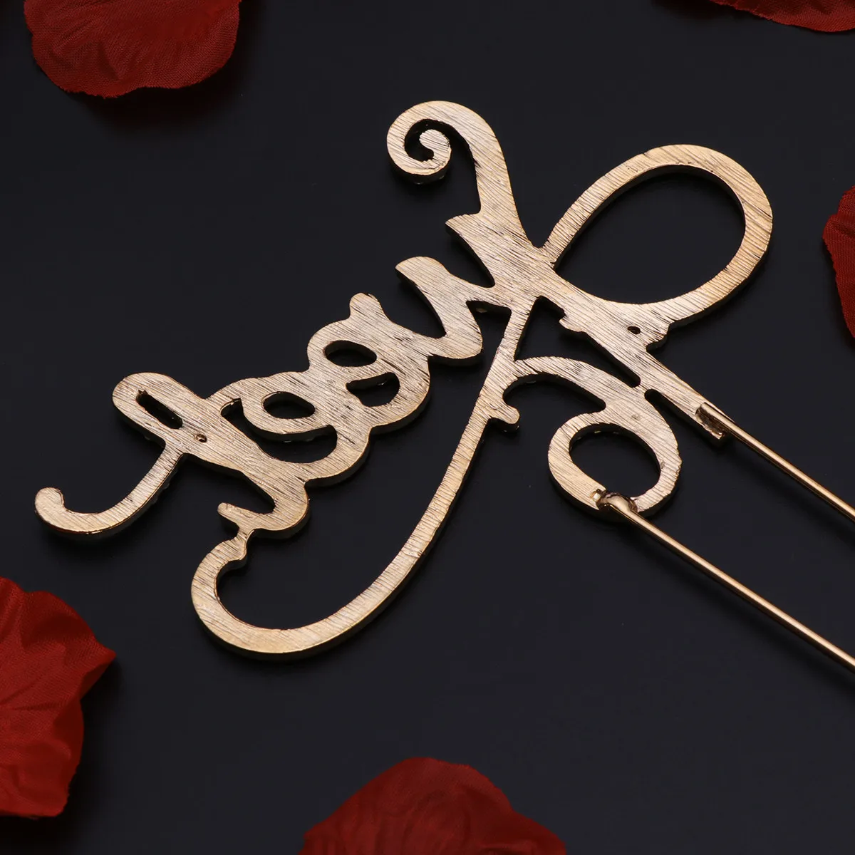 

Топпер для торта из золотого сплава с кристаллами и стразами, украшение для дня рождения, 16-летия, блестящий топпер для торта