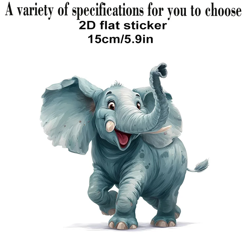 Choose from a Variety of Car Pattern Decals in Different Sizes Featuring an Adorable Elephant Design These Stickers Are Perfect