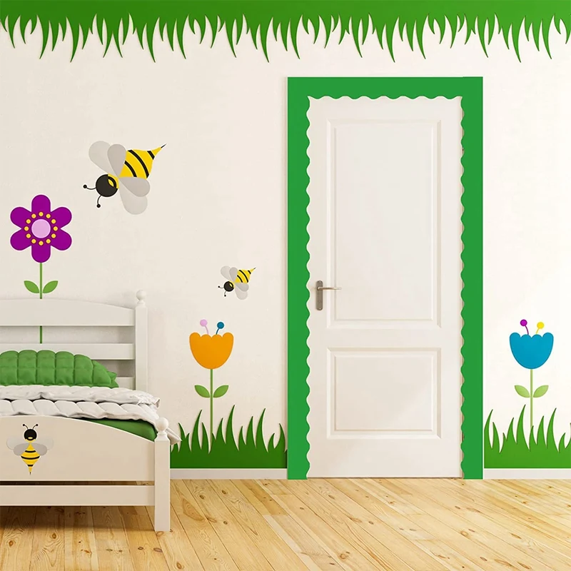 8 롤 감자 게시판 테두리 게시판 테두리, 교실 장식용 장식 테두리, 8 색