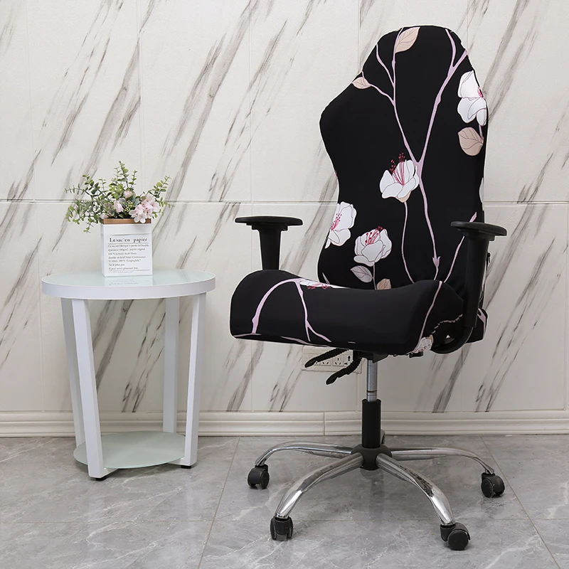 Housse de chaise de gaming, M-L, élastique, étanche, amovible, pour bureau, ordinateur, maison