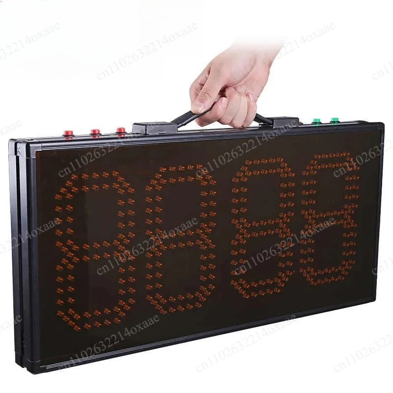 Electronic Football Referee Substitution Board with Injury Time Display, LED Change Player Sign for Soccer Matches view 2