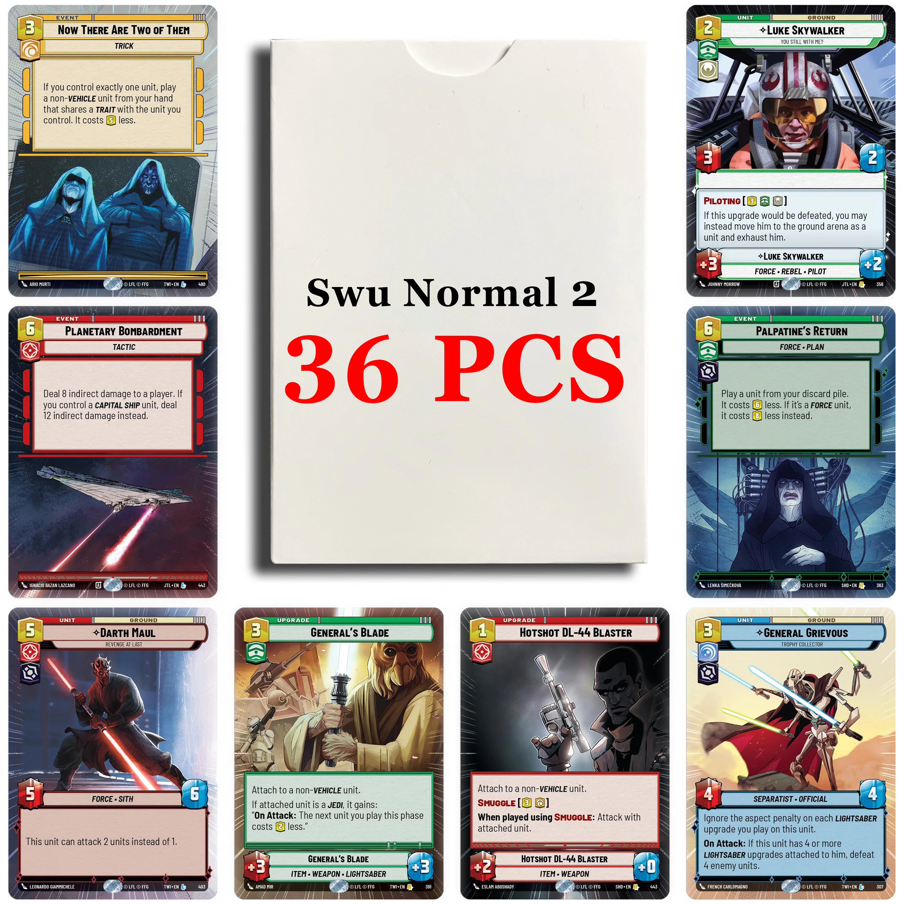 SWUDB Unlimited 36Pcs/Box NONEFOIL Collection Card Devastator General's Sealed Packaging Family Entertainment Match Card