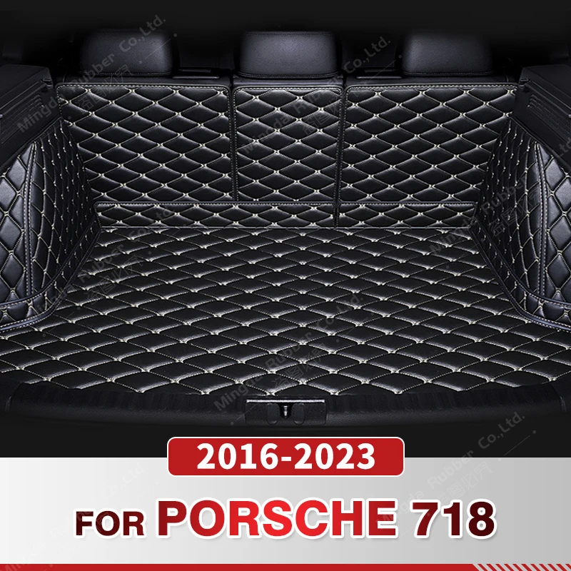 

Auto Full Coverage Trunk Mat For Porsche 718 2016-2023 22 21 20 19 18 17 Car Boot Cover Pad Interior Protector Accessories