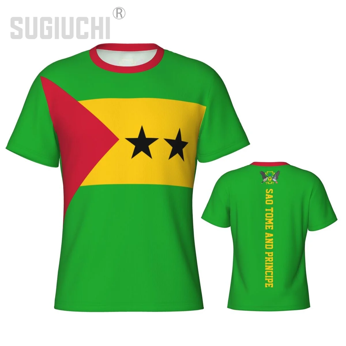 Tight Sports T-shirt Sao Tome And Principe Flag 3D For Men Women Tees jersey Clothes Soccer Football Fans Gift Patriotic T shirt