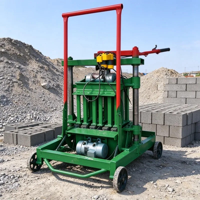 Semi Automatic Concrete Block Making Machine Industrial Heavy Duty Compact Design for Factory Workshop and Outdoor Use