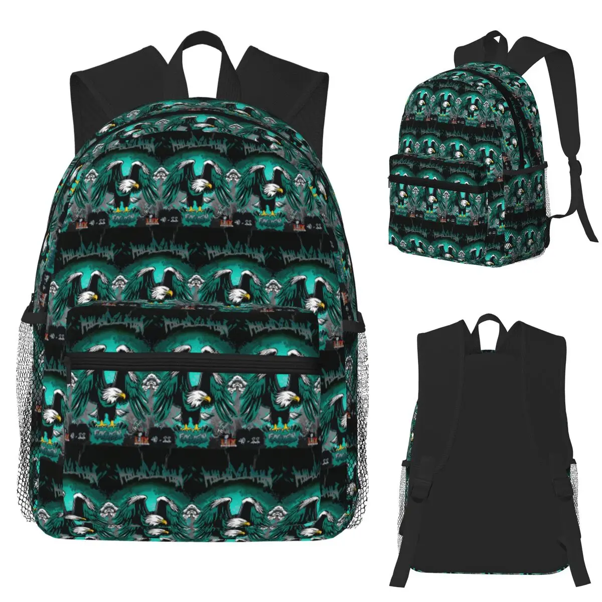 

Eagles Philadelphia (5) Student Backpack School Bag Hiking Travel Daypack for Boys Girls Fashion Bookbag Shoulder Bags