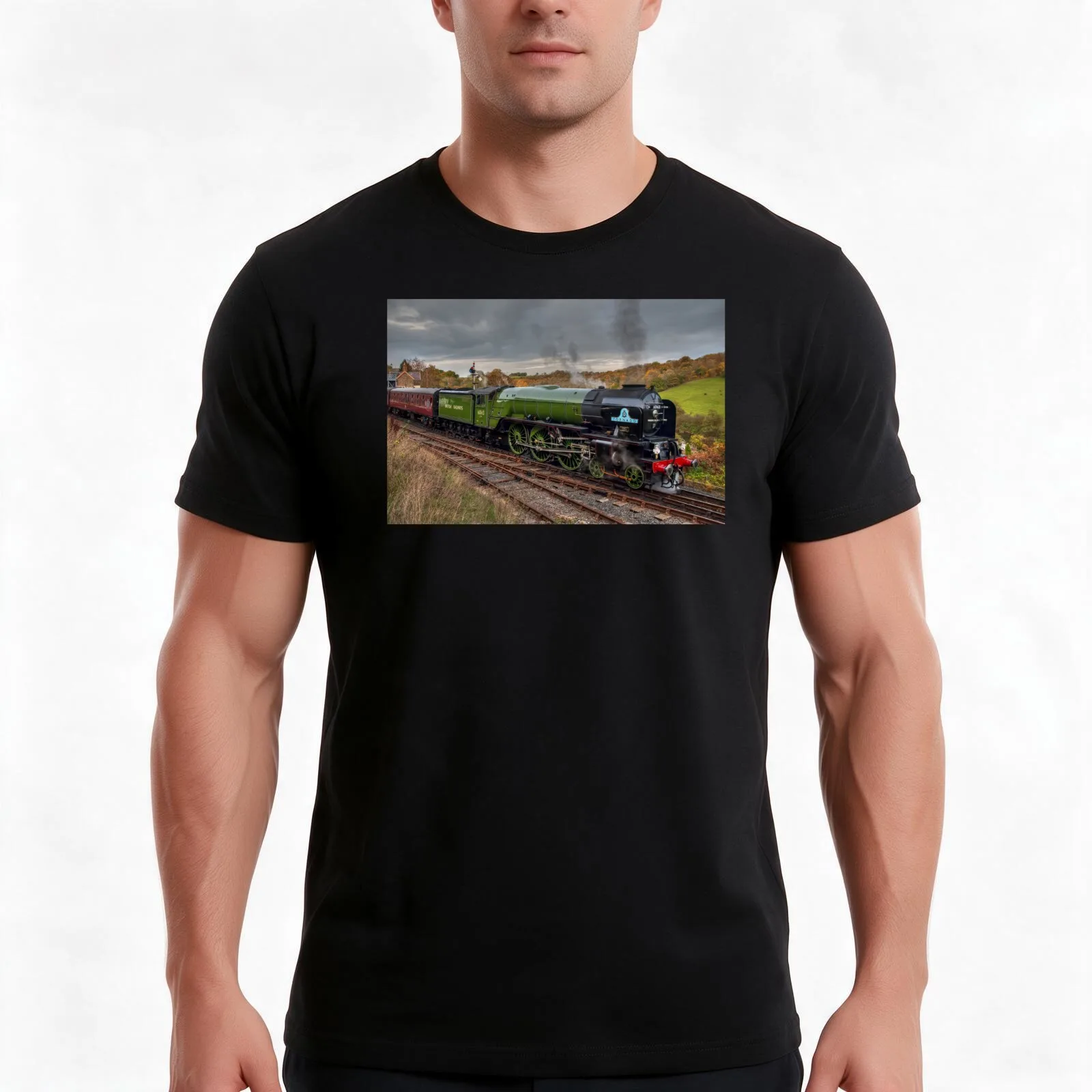 Peppercorn Class A1 60163 Tornado T-Shirt, Summer Casual Cotton Tee, Oversized Streetwear Tops, Vintage Graphic Print