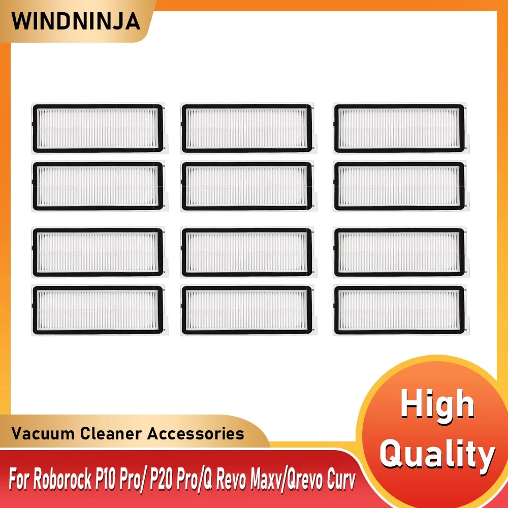 Washable HEPA Filter For Roborock P10 Pro/ P10S/P20 Pro/Q Revo Maxv/Qrevo Curv/Q Revo Plus/Q Revo Pro Vacuum Cleaner Accessories