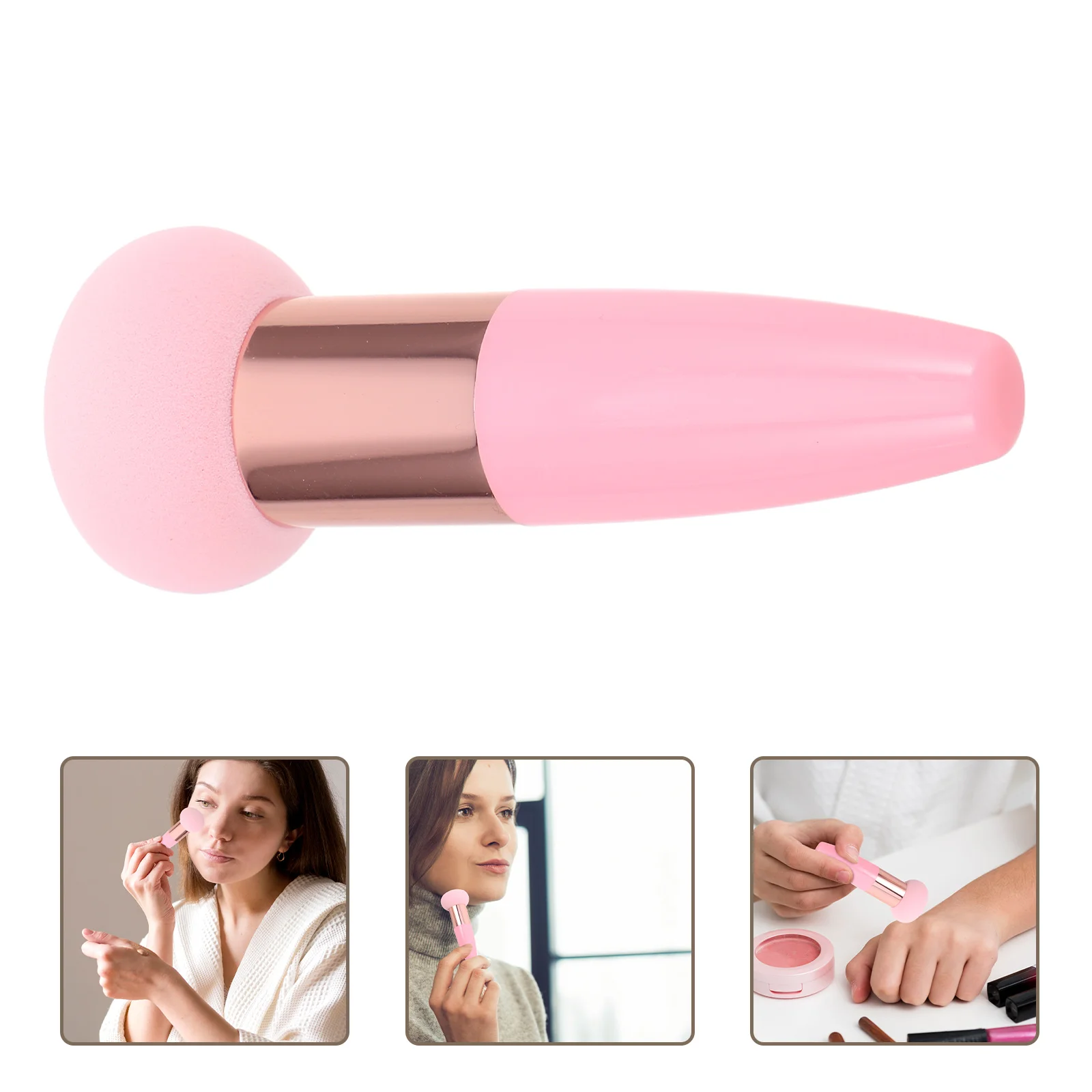 3 pçs cabeça de cogumelo esponjas de maquiagem aplicador de pó fundação esponja blush esponjas macio reutilizável maquiagem facial