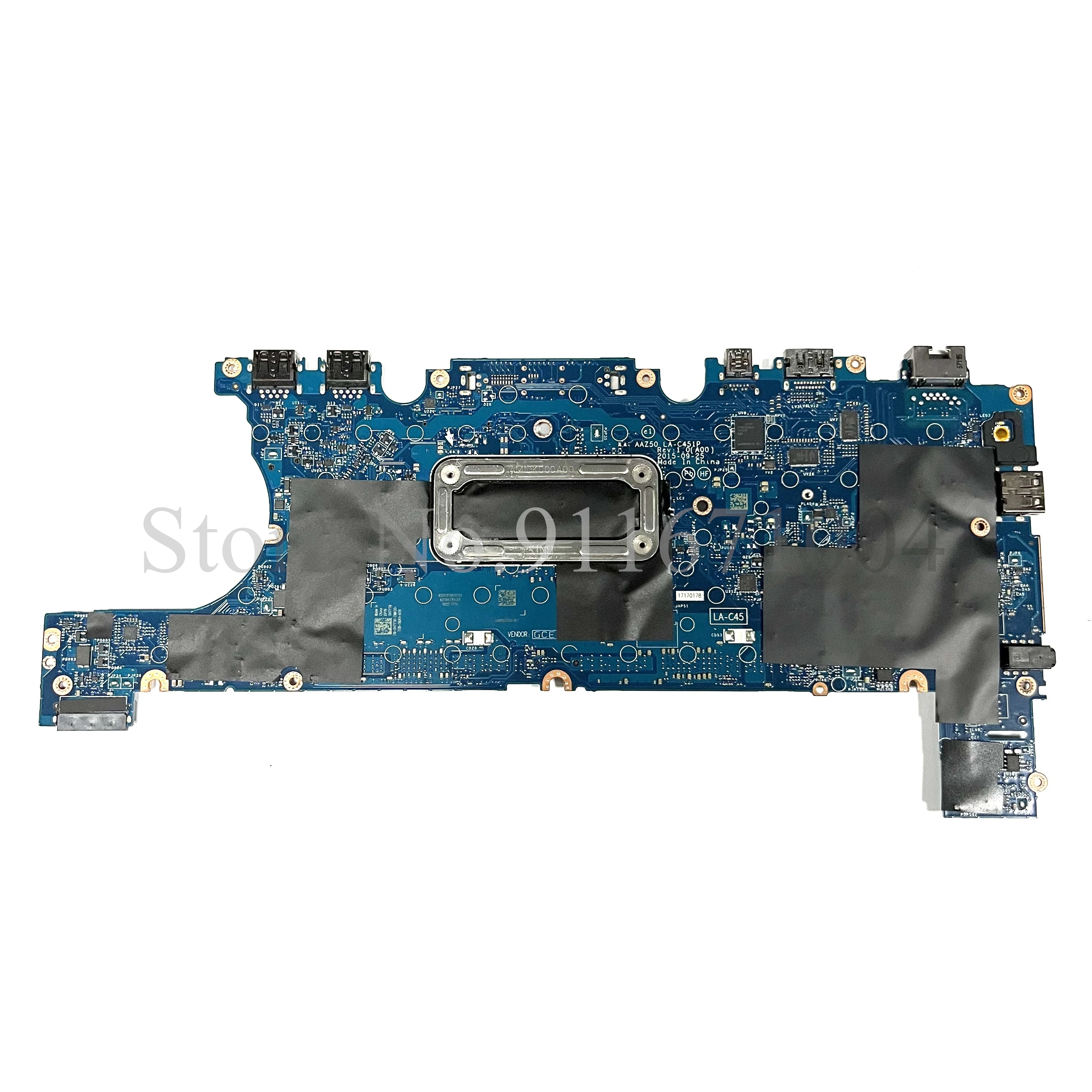 AAZ50 LA-C451P For Dell Latitude 12 7270 E7270 Laptop Notebook Motherboard WIth I3 I5 I7 CPU YKJ5K W5VXR T0V7J Mainboard
