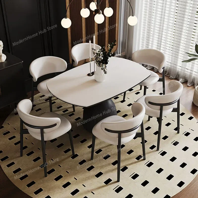 Round Coffee Dining Table Salon Luxury Folding Space Saving Dining Table Garden Muebles Para El Hogar Mid Century Furniture