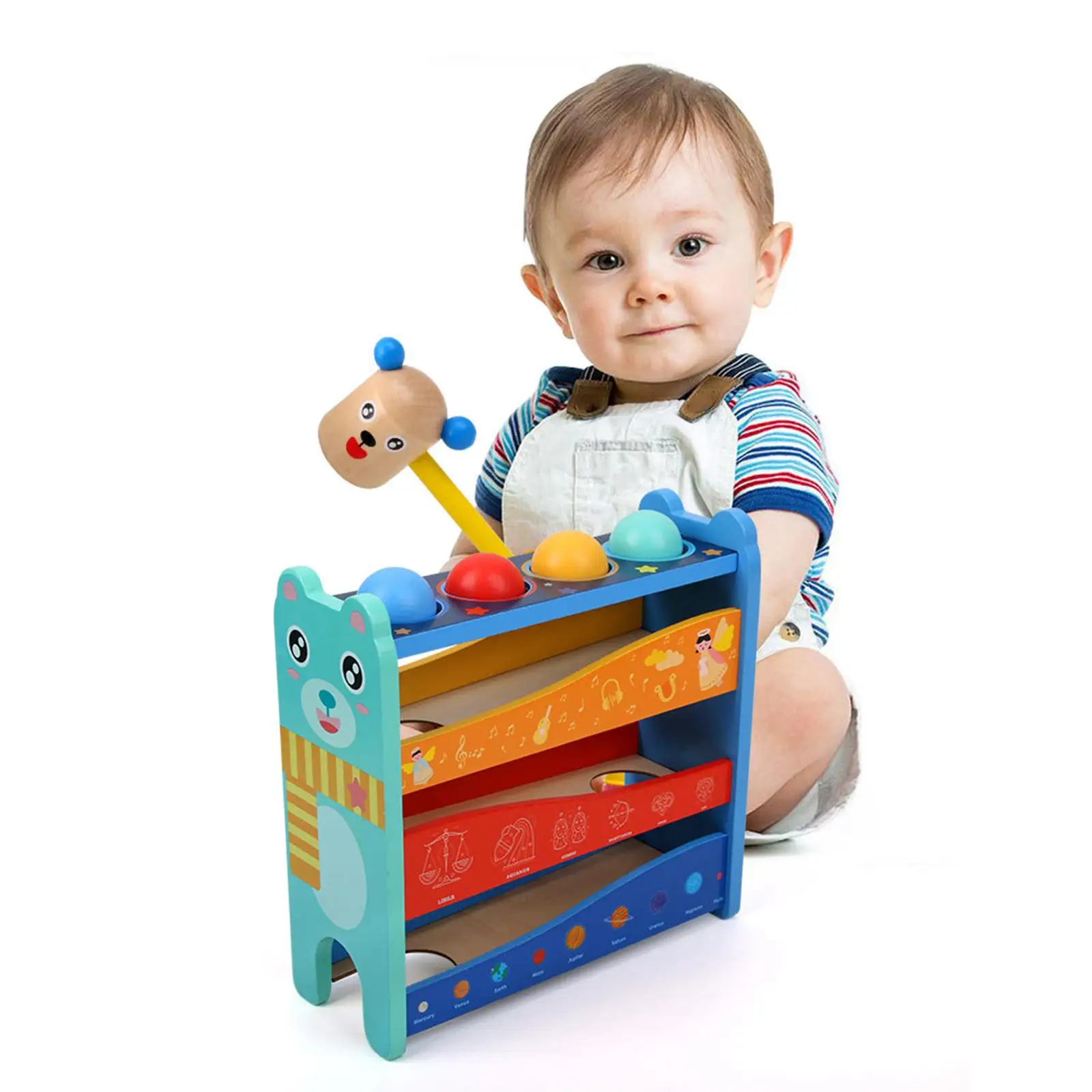 

Montessori Hammering Pounding Funny Activity Toy 12 Months+