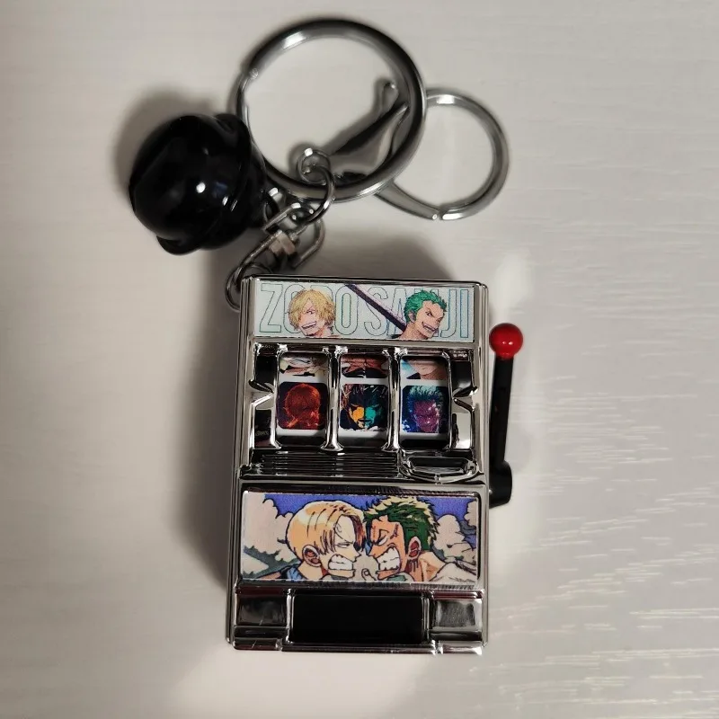 One Piece Monkey·D·Luffy Roronoa Zoro personalisierter kreativer Schlüsselanhänger für Studenten, zweidimensionales Dekompressionsspielzeug, Anhänger, Geschenke – Detail 2