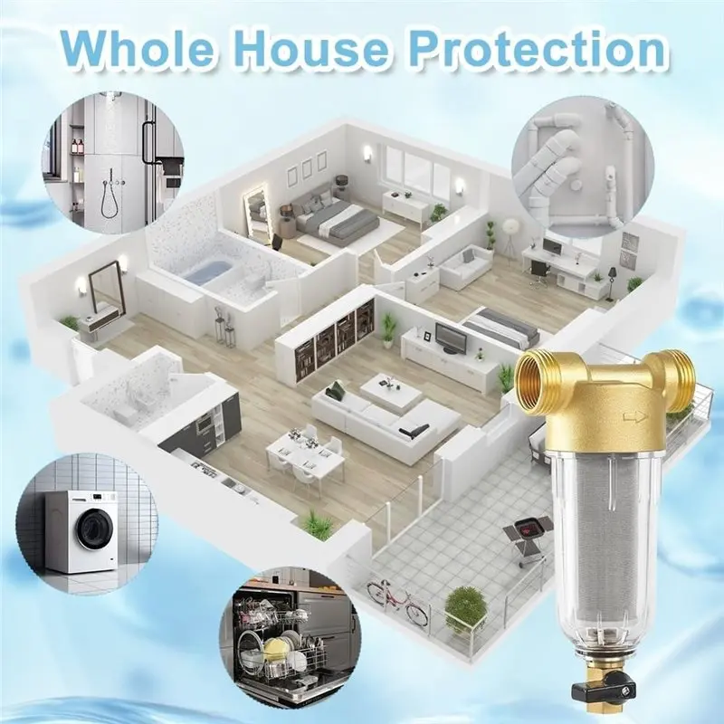 B02C-Backwash Pre-Filter Pre-Filter / Point-Of-Entry Water Filter For Garden & Mains Connection For Domestic Water Systems