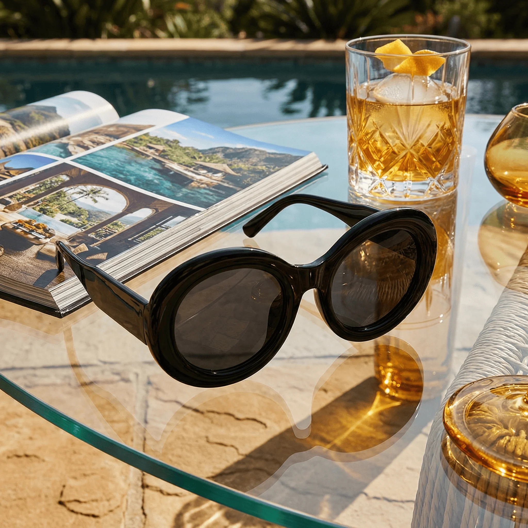 New retro oval sunglasses sunglasses for men and women