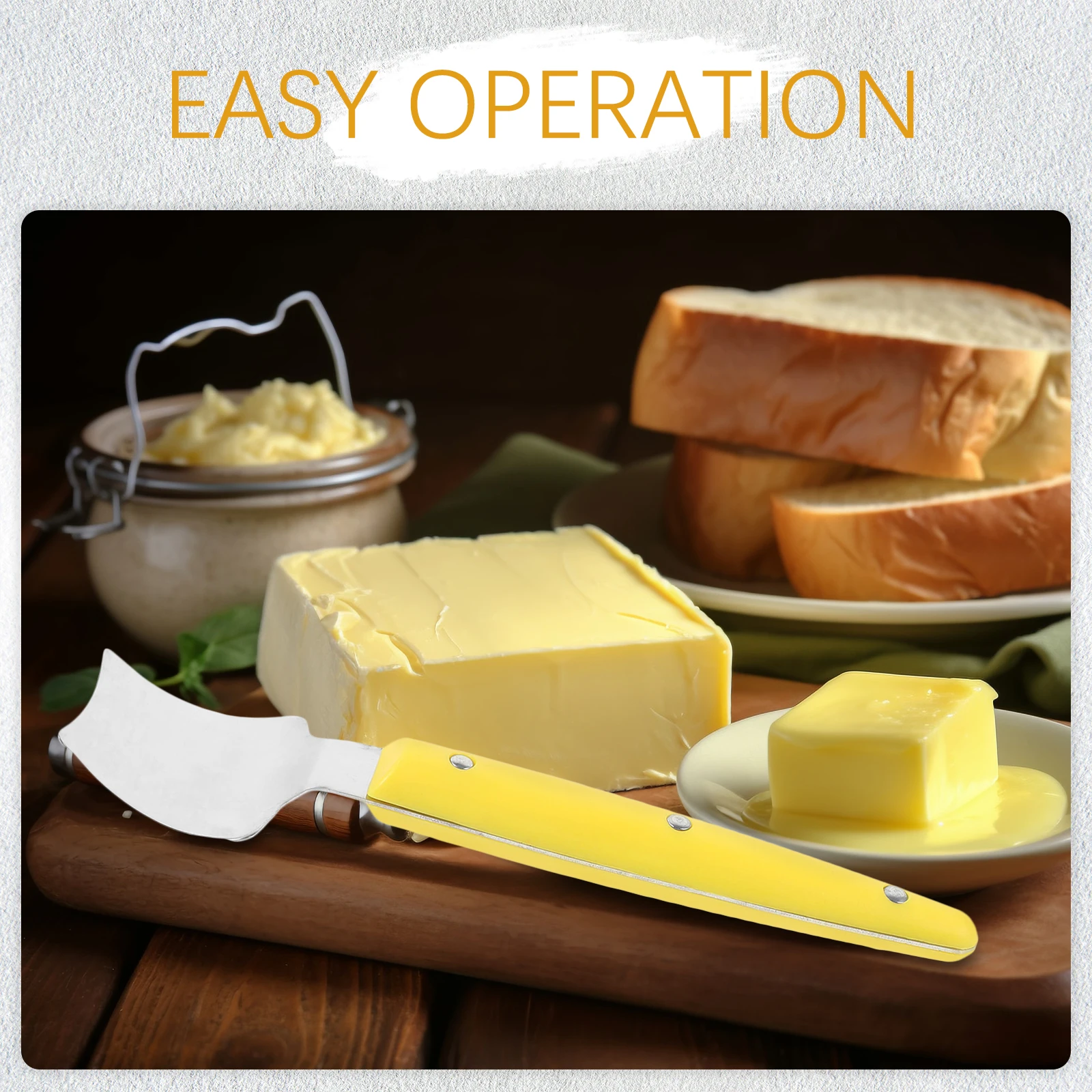 

2Pcs Butter Cheese Slicer Stainless Steel Cheese Slicer Stainless Steel Wire Tools Planer Scraper Block Kitchen Baking
