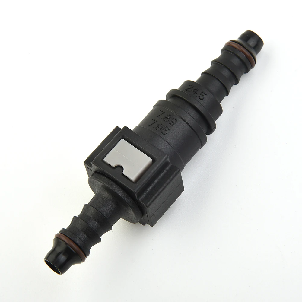 Easy to Use Fuel Line Hose Connector, Straight 7 89mm ID6 Car Fuel Line Coupler, Fast Push in and Pull out Design